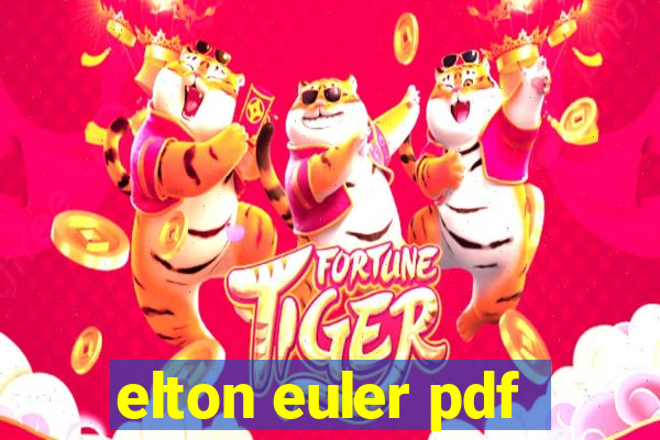 elton euler pdf